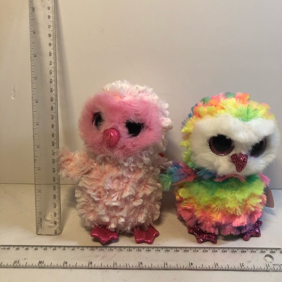 TY Beanie Boo Owls Twiggy and Owen 6” have tags - Picture 11 of 11